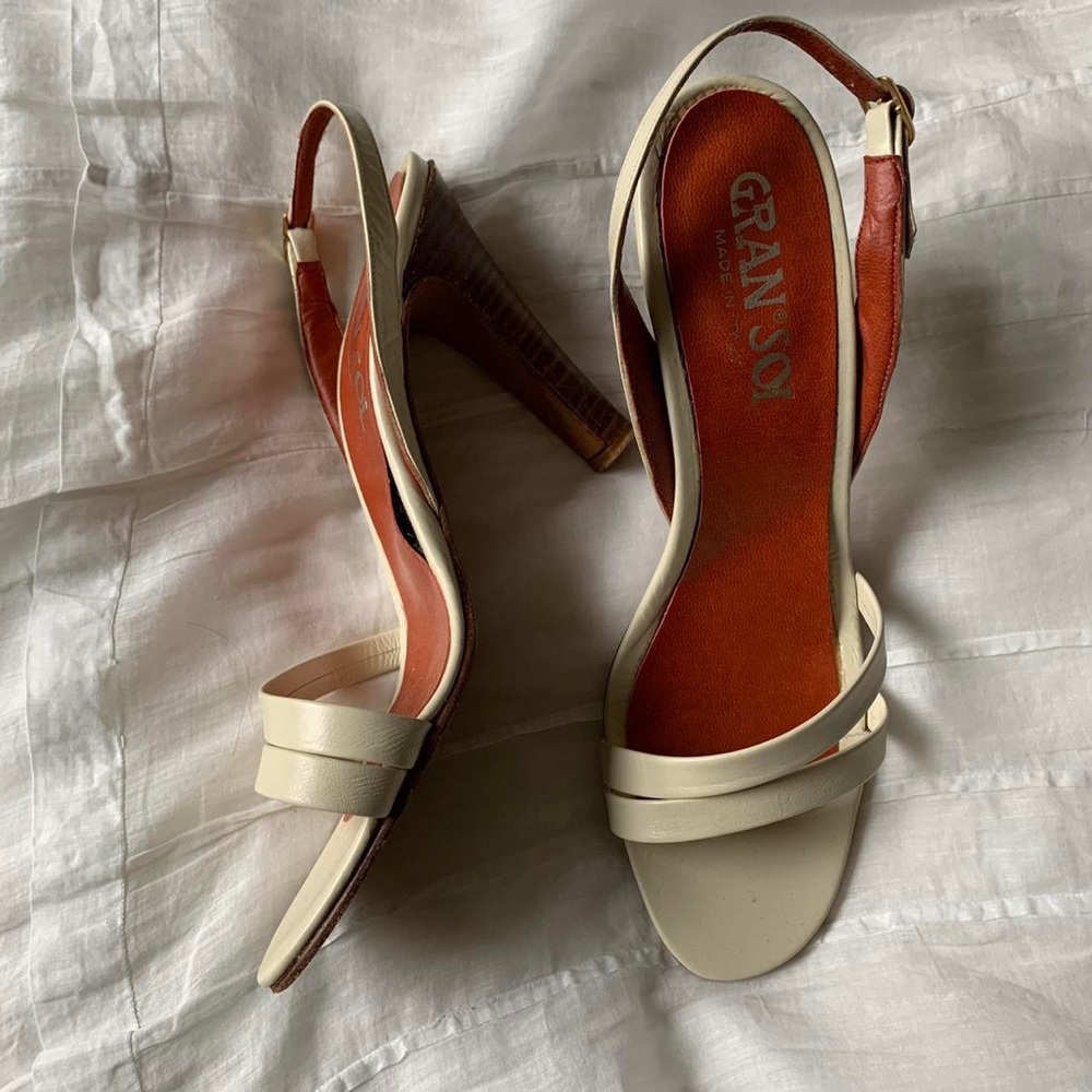 Vintage Italian genuine leather heels